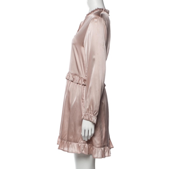 Anine Bing pale pink A-Line Silk Mini Dress with pockets Size:M - Picture 2 of 4